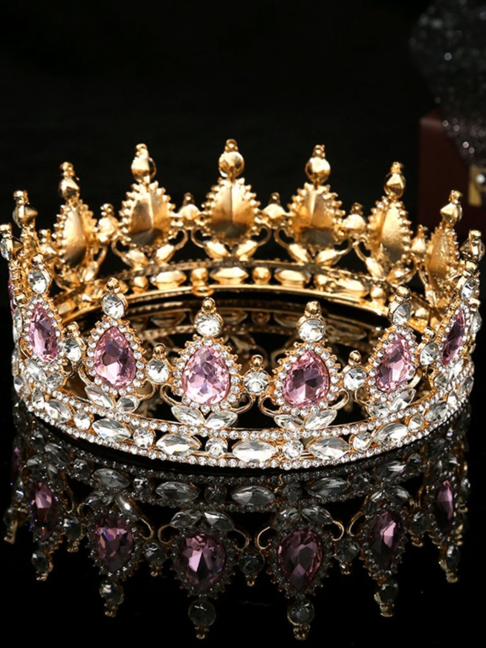 Party Princess Crown Hair Accessories Bride Rhinestone Christmas Decorations Hea